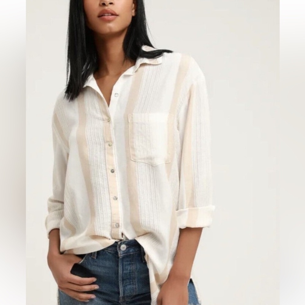 Billabong Sincerely Jules Button Up Tunic - Size … - image 1